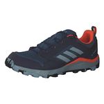 adidas Men's Tracerocker 2.0 Gore-TEX Trail Running Shoes, Shadow Navy/Magic Grey met/Impact Orange, 9 UK