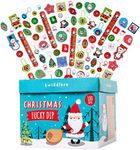 THE TWIDDLERS 100 Christmas Party Bag Fillers for Kids, Lucky Dip Box Pass the Parcel, Assorted Christmas Favours Fun Xmas Designs - Perfect for Playgroup, Nursery, School Classroom Rewards