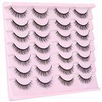 Kiromiro Natural Lashes Wispy Fake Eyelashes Nautal Look 10mm 3D Mink Lashes Extension Fluffy Strip Eyelashes Pack