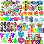 50 Pcs Party Favors for Kids 6-8, Birthday Gifts Toys, Stocking Stuffers, Treasure Chest Toys, Carnival Prizes, Kids Classroom Rewards, School Supplies, Pinata Filler, Goodie Bag Items for Kids 8-12