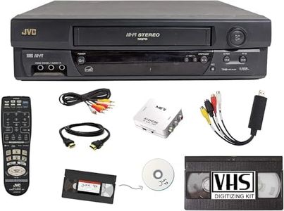 JVC 4 Head Vcr+ VCR with Remote (Renewed)