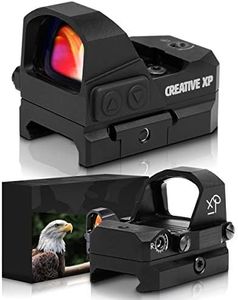 CREATIVE XP HD Red Dot Sight 3 MOA - Tactical Scope for Rifles, Shotguns - Reflex Sight for Day & Night - Easy to Zero - Glock Mount Plate and Other Gun Accessories Included