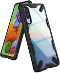 Ringke Fusion-X Designed for Galaxy A90 5G Case Back Cover, [Military Drop Tested] Ergonomic Transparent PC Back TPU Bumper Impact Resistant Protection - Black