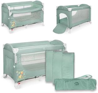 ms Ennis - Cuna colecho de Viaje, Parque Infantil y Cuna clásica 3 en 1 - Plegable 2 Alturas con Buena circulación de Aire – Entrada Lateral y Ruedas con Freno - Incluye Bolsa Viaje