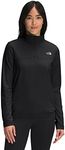 THE NORTH FACE Women's TKA Glacier Fleece ¼ Zip Jacket, TNF Black, Large