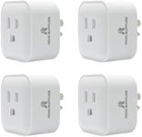 RS Smart Plug, WiFi Outlet, 15A 1875W, Works with Smart Life App, Alexa and Google Home, Timer Schedule, No Hub Required, FCC Certified and ETL Listed, 2.4G Hz WiFi Only