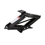 Lippert Manual RV Scissor Jack Kit, 5,000 lbs. 24" Extended, 4-1/4" Retracted, Universal Bolt-on or Weld-on for Travel Trailer, 5th Wheel, Stable Bow-Tie Base, Crank Handle Sold Separately - 285325