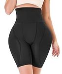 POP CLOSETS Women Shapewear Butt Lifter Body Shaper Panties High Waist Hip Padded Enhancer Booty Lifter Tummy Control Panty…, Black, Large