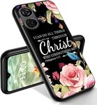 RYUITHDJP for ZTE Axon 40 Lite Phone Case 6.6" Christian Flowers Design, Phone Case for ZTE Axon 40 Lite Case TPU Stylish Protective Cover