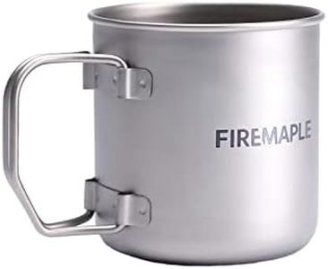 Fire-Maple Tazza in Titanio da Campeggio e Viaggio con Maniglia Pieghevole Ultra Leggero Portatile 300ml Acqua Tazza