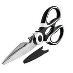 SHOPPOFOBIX Kitchen Scissor for General Use, Heavy Duty Kitchen Meat Shears, Cooking Scissors, Stainless Steel Multi-Function Scissors for Food, Chicken, Poultry, Fish, Pizza, Herbs