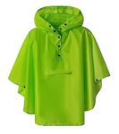 Kids Waterproof Rain Poncho Cape for Boys&Girls Green Medium