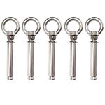 JENSWILL Expansion Bolts Anchor Bolt 5 Pack M12*120mm 304 Stainless Steel Expansion Screws Bolts Eyes Ring Fastener Wall Concrete