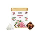 Tifusion Slimming Tea With Garcinia, Cinnamon, Ginger, Ashwagandha, Tulsi | Natural Herbal Whole Loose Leaf | 30 Tea Bags, 30 Serving Cups, 220 Gram