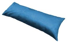 MoonRest Classic Microsuede Body Pillow Pillowcase - Ultra-Soft Plush - Hidden Zipper 20 X 54 Inch - Blue