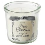 Secret Santa present personalised christmas candle Surprise Anonymous Gift