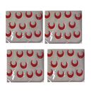 OJ Red Maratha Chandrakor Bindi Teeka Marathi Maharashtrian Tilak Tikka Koli Red Color For Womens Girls & Boys Traditional Forehead bindi Size 5 Pack of 4