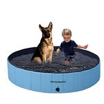 Gerodaphin Swimming Pool for Dogs Pets and Kids Bathing Tub Large Dog Pool Portable Foldable Non-Slip and Wear-Resistant Pool Dogs Cats (120 X 30cm)