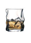 Bormioli Rocco Sorgente Whisky Glasses 420ml Unique Design (6 Glasses)