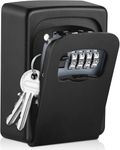 CDC DIGI 4-Digit Combination LockBox, Wall Mounted-Key Lock Box, Key Safe Box Outdoor, Key Safe Outside Security Key Cabinet for Home Garage Office School