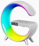 Drumstone 12 Year Warranty Wireless Charger Atmosphere Lamp New Multi-Function Bluetooth Wireless Charger Speaker Alarm Clock App Control, Colorful Office Lamp Desk Bedside Night Light Gifts