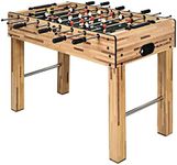 Goplus 48" Foosball Table, Easy-Assemble Soccer Game Table w/ 2 Balls, Competition Sized Foosball Games for Indoor Game Rooms, Bars, Parties, Family Night (Nature)