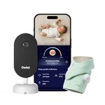 Owlet Dream Duo (3rd Gen) – Smart Baby Monitor with Sock & HD Video Cam, Tracks Pulse Rate, Oxygen Trends & Sleep, 2K HD Video, Cry & Motion Alerts, Temp Monitoring | Mint