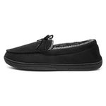 The Slipper Company Mens Moccasin Slipper in Black - Size 11 UK - Black