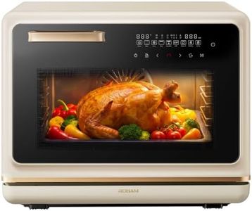 ROBAM Toaster Air Fryer Oven Combo, Countertop Convection Cooker with Bake & Fry, 1.2 Cu.Ft Large Capacity Combi Steam Oven, 32 Preset Recipes, Smart Touch Precise Temp Control, Multi-Stage CT766