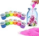 Set of 12 Colorful Magic Sand, 6 Co