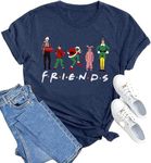 Christmas Friends Shirts Women Funn