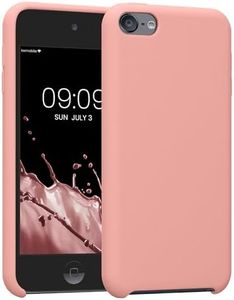 kwmobile TPU Silicone Case Compatible with Apple iPod Touch 6G / 7G (6th and 7th Generation) - Case Soft Flexible Protective Cover - Rose Gold Matte