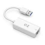 QZ [1Gbps, USB 3.1 Gen 1] USB to Ethernet Adapter, USB to LAN, Ethernet to USB Converter, RJ45, Supports LAN Speeds up to 1Gbps [USB 3.1 Gen 1]