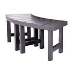 Intex 28514E 2 Medium PureSpa Accessories Benches, Compatible w/ 4 Person Spas, Combines to Create A Larger Bench, Flat Storage, 350 Pound Capacity