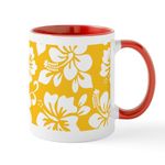 CafePress Yellow Hawaiian Hibiscus Mugs 11 oz (325 ml) Ceramic Coffee Mug