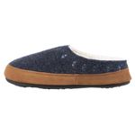 Acorn Women's Clog Slipper, Multi-Layer Memory Foam Footbed with a Soft Berber Lining and Suede Sidewall, Geo Hoodback - Navy Blue, 5-6