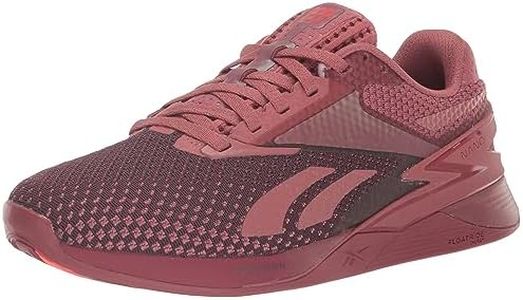 Reebok Women's Nano X3 Traning Sneaker, Sedona Rose/Maroon/Neon Cherry, 8 US