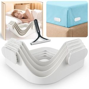 Padag Bed Sheet Holders for Corners, Heavy Duty No-Lift Fitted Sheet Grippers, Secure Sheets Tight for Thick Deep Pocket Mattresses, Easy Install Fits All Mattresses (White)