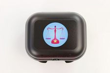 TUPPERWARE Mini Oyster Box Keeper black Zodiac Libra