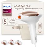 Philips Lumea 8000 Series IPL Hair Removal Device - Alternative to Laser Hair Removal, SenseIQ Technology and Lumea App, 3 Attachments for Body, Face, and Precision, for Women & Men, BRI937/03