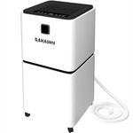 SAHAUHY 2000 Sq.Ft Portable Dehumidifier for Home Basements Bedroom Garage with Continuous Drain Hose,0.52 Gallon Water Tank and Wheel