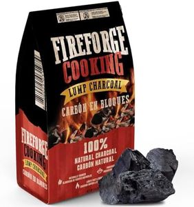 Fireforge Cooking Premium Quality Wood Lump Charcoal for Grilling - 100% Natural Paraguayan Wood, Sustainable, Long-Lasting Lump Wood Charcoal for BBQs, Smokers, and Outdoor Cooking (8kg/17.6 lbs)