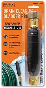 DrainX Hydro Pressure Drain Cleaning Bladder Pro - Fits 1.5" to 3" Drain Pipes - Unclogs Stubborn Blockages in Bathroom Sinks, Shower Drains, Bathtubs, Plumbing Pipes