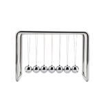 CERROPI Newtons Cradle Pendulum with 7 Balls Classic Swing Newton Balance Ball Science Physics Gadget Desk Decorations Kinetic Motion Toys for Home and Office, 30+ Sec Swingtime