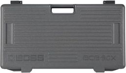 BOSS BCB-90X Large Guitar Effects Pedal Board And Case with Integrated Lid | Heavy-Duty Moulded Case with Junction Box, Customisable To Fit Up-To Ten Pedals