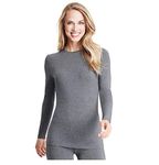 Cuddl Duds Women's Softwear with Stretch Long Sleeve Crew Neck Top - - Small