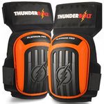 Thunderbolt Knee Pads for Men for Construction Gardening Flooring Roofing Heavy Duty Comfortable Gel Thick Foam Cushion with Adjustable Non-Slip Straps