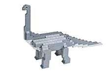 Strictly Briks - Brontosaurus Classic Briks Dinosaur Building Set - 467 Piece Toy - 100% Compatible with All Major Building Brick Brands