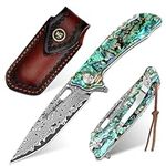 Benkey Damascus Pocket Knife with C