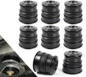 KARTONMOTOR Silicone Body Mount Bushings Kit for 2008-2016 Ford F250 F350 Super Duty Accessories,Silicone F250 Body Mount Bushings Outlast,No Bumps and No Noise Than The Original (Black)